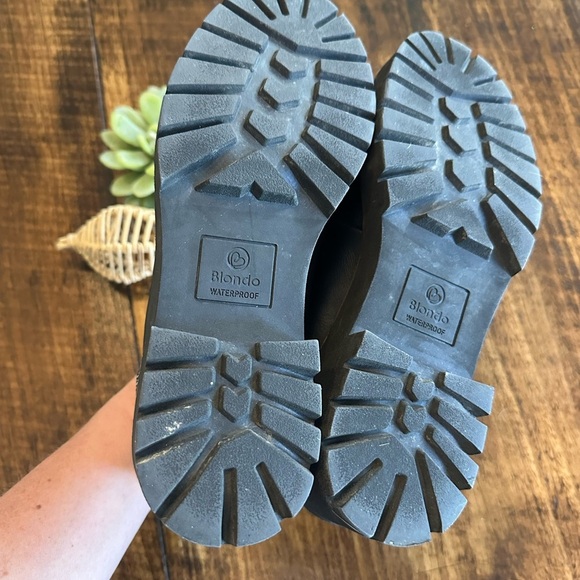 Blondo | Daina Lug Wedge Sole Genuine Leather Loafer, Black, Size 8 - Picture 5 of 8